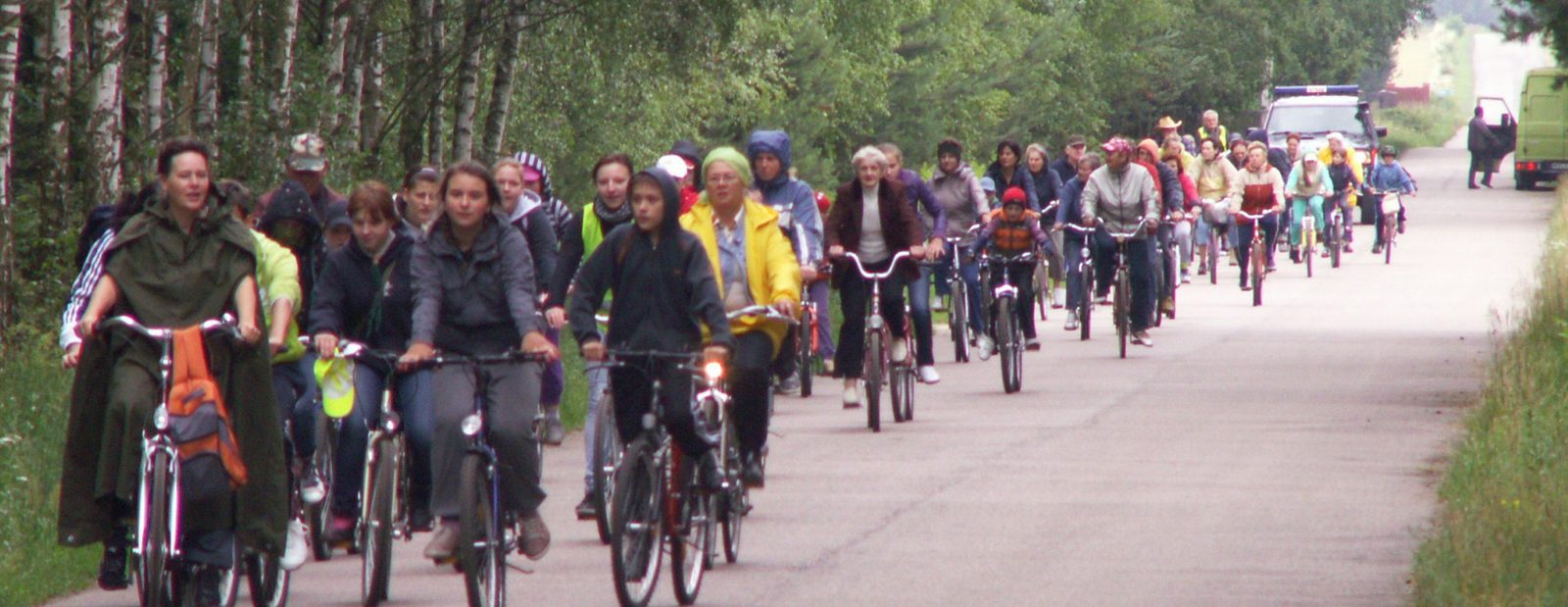 Peleton Rodzinnego Rajdu Rowerowego